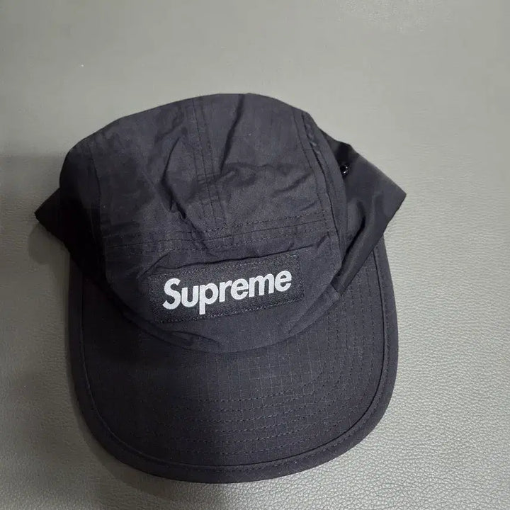 [BUNJANG] Supreme Waxed Ripstop Camp Cap - Black / 슈프림 왁스드 립스탑 캠프캡 블랙 - 24FW
