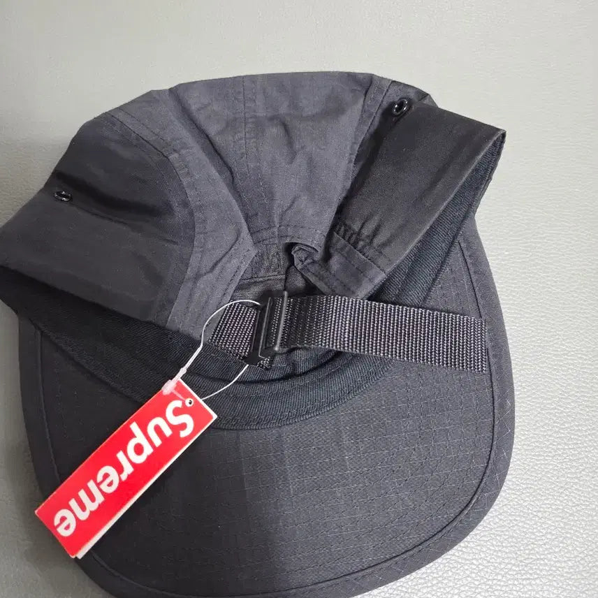 [BUNJANG] Supreme Waxed Ripstop Camp Cap - Black / 슈프림 왁스드 립스탑 캠프캡 블랙 - 24FW