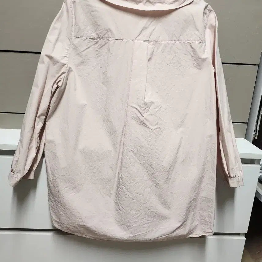 [BUNJANG] Round Collar Pink Blouse / 라운드 칼라 핑크 블라우스 7부