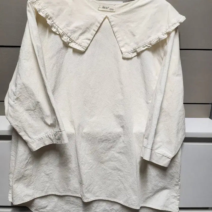 [BUNJANG] Round Collar Pink Blouse / 라운드 칼라 핑크 블라우스 7부