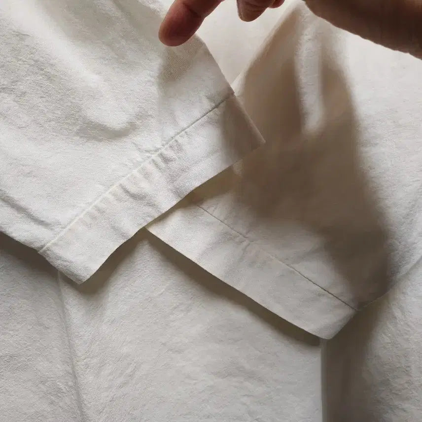 [BUNJANG] Round Collar Pink Blouse / 라운드 칼라 핑크 블라우스 7부