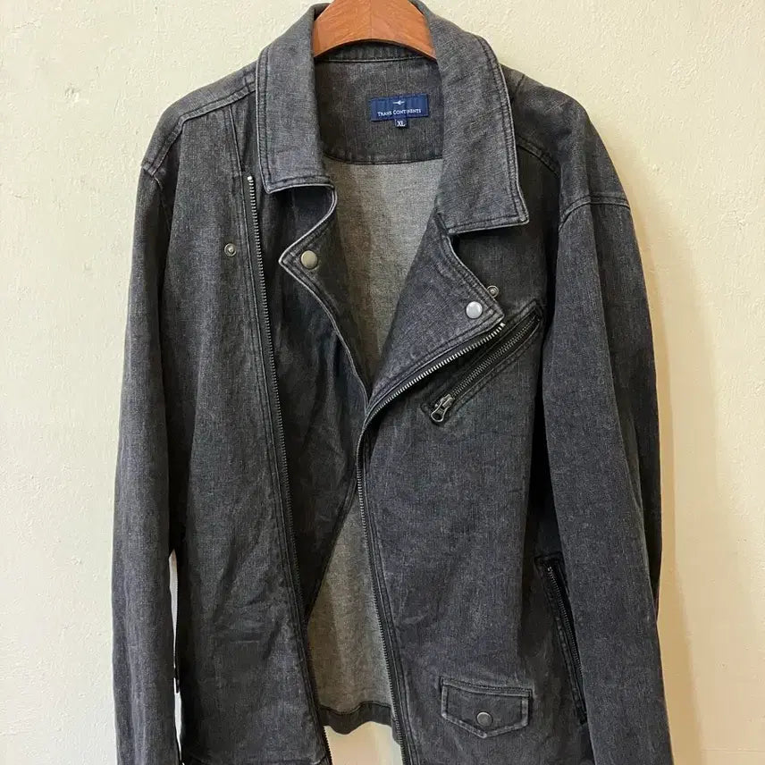 [BUNJANG] TRANS CONTINENTS Black Denim Jacket XL / TRANS CONTINENTS 블랙 데님 자켓 XL