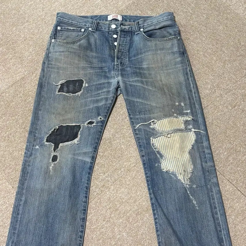 [BUNJANG] Levi's 501 32x32 Jeans / 리바이스501 데미지 32x32