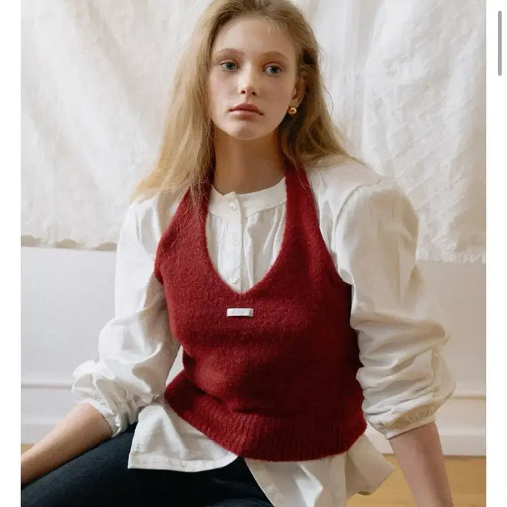 [BUNJANG] Letter From Moon Wool Knit Bustier / 레터프롬문 울 니트 뷔스티에