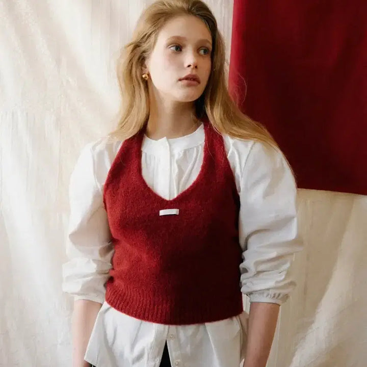 [BUNJANG] Letter From Moon Wool Knit Bustier / 레터프롬문 울 니트 뷔스티에