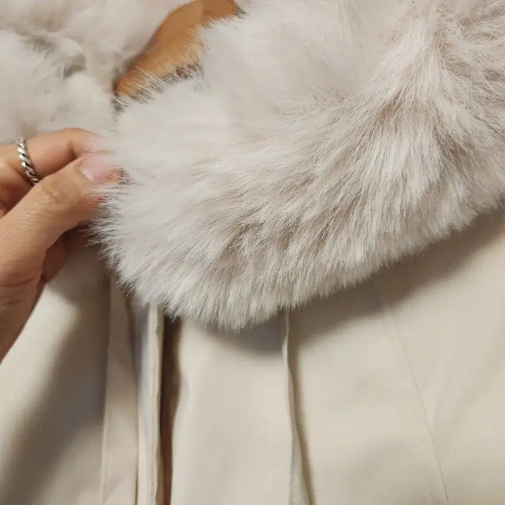 [BUNJANG] Puff Collar Padded Jacket / 새상품)퍼카라 패딩 허리쏙 44-77