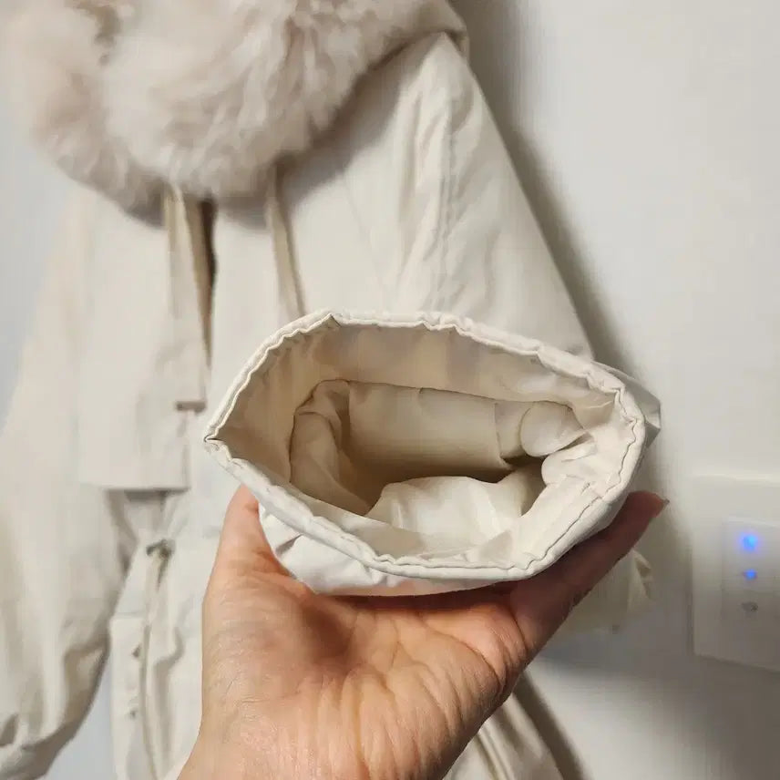 [BUNJANG] Puff Collar Padded Jacket / 새상품)퍼카라 패딩 허리쏙 44-77