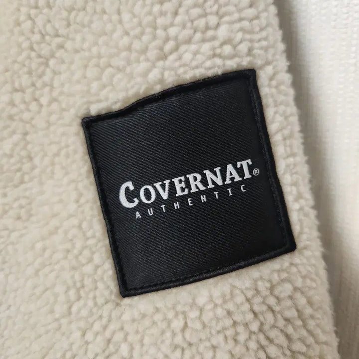 [BUNJANG] Covernat Fleece Jacket Ivory (Size: L) / 상태A+)양면. 커버낫 양털 플리스 집업 아이보리 라지