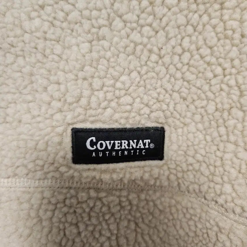 [BUNJANG] Covernat Fleece Jacket Ivory (Size: L) / 상태A+)양면. 커버낫 양털 플리스 집업 아이보리 라지