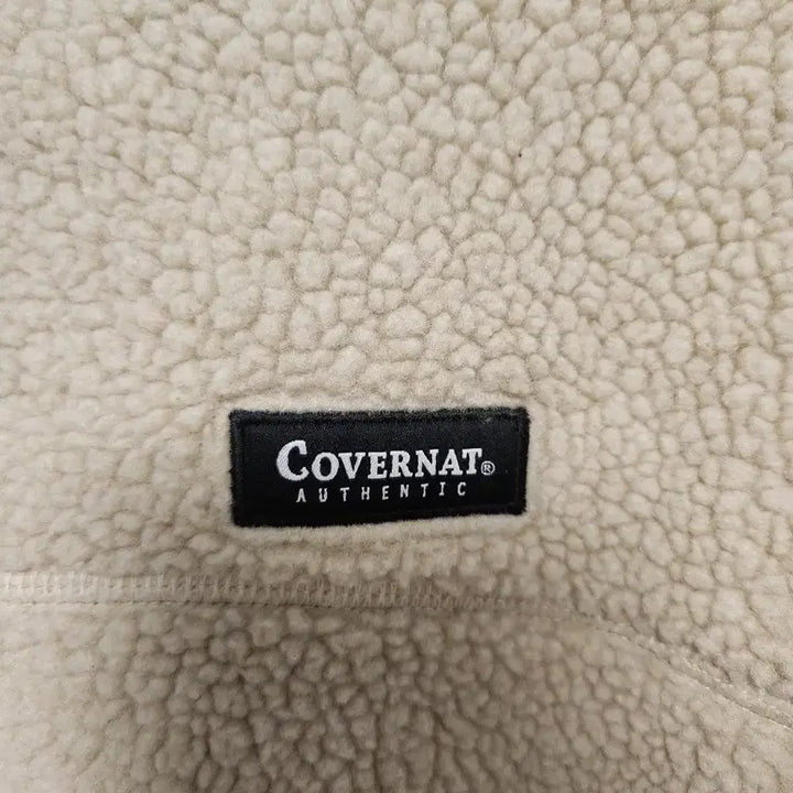 [BUNJANG] Covernat Fleece Jacket Ivory (Size: L) / 상태A+)양면. 커버낫 양털 플리스 집업 아이보리 라지