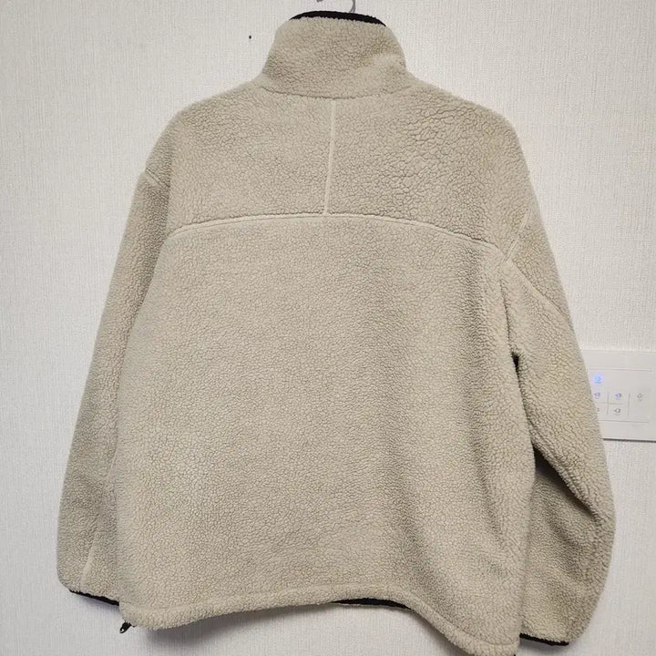 [BUNJANG] Covernat Fleece Jacket Ivory (Size: L) / 상태A+)양면. 커버낫 양털 플리스 집업 아이보리 라지