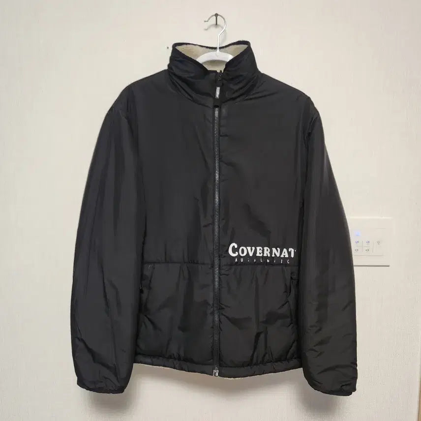[BUNJANG] Covernat Fleece Jacket Ivory (Size: L) / 상태A+)양면. 커버낫 양털 플리스 집업 아이보리 라지