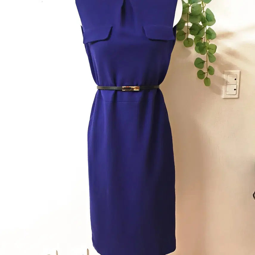 [BUNJANG] Jill Stuart Wool Long Dress - Purple (Size 55) / 질스튜어트 울100% 겨울 롱원피스 55 퍼플