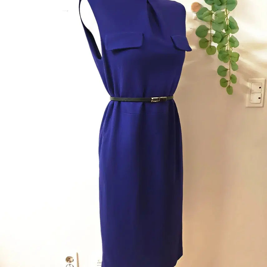 [BUNJANG] Jill Stuart Wool Long Dress - Purple (Size 55) / 질스튜어트 울100% 겨울 롱원피스 55 퍼플