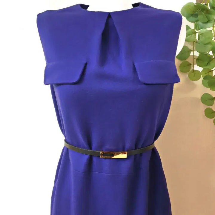 [BUNJANG] Jill Stuart Wool Long Dress - Purple (Size 55) / 질스튜어트 울100% 겨울 롱원피스 55 퍼플