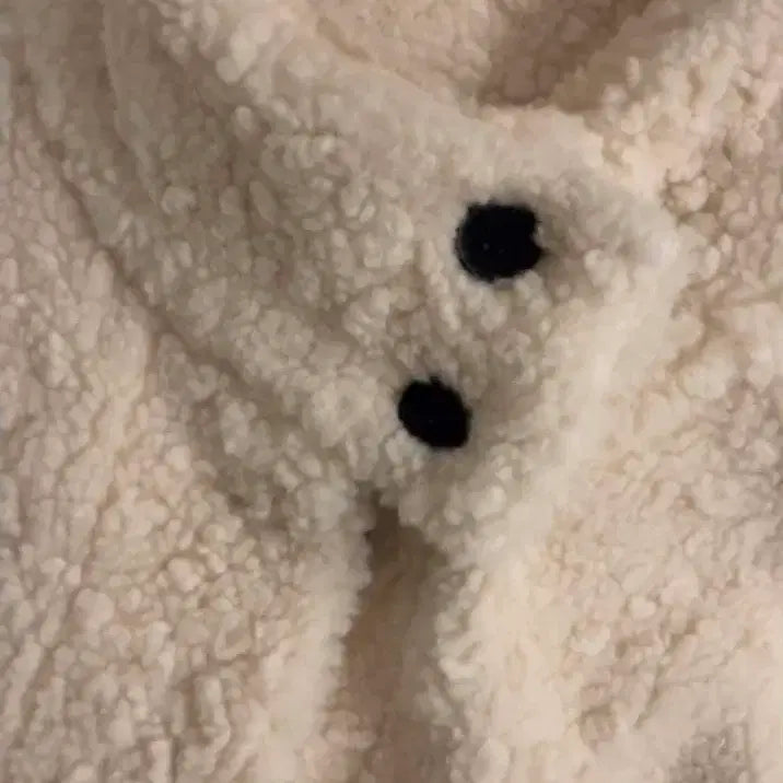 [BUNJANG] Suede Short Coat / 스웨이드 양털 퍼 코트 숏코트뽀글이단추아이보리아방양털코트 숏미디