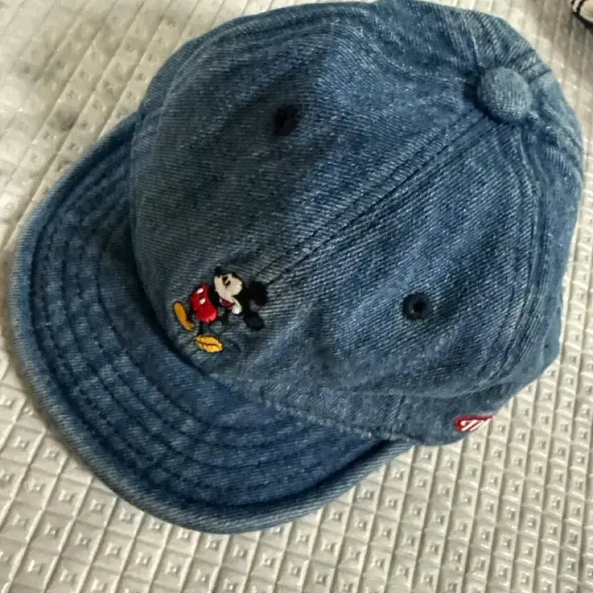 [BUNJANG] Mickey Mouse Denim Ball Cap / 아기옷 미키마우스 데님 볼캡 모자