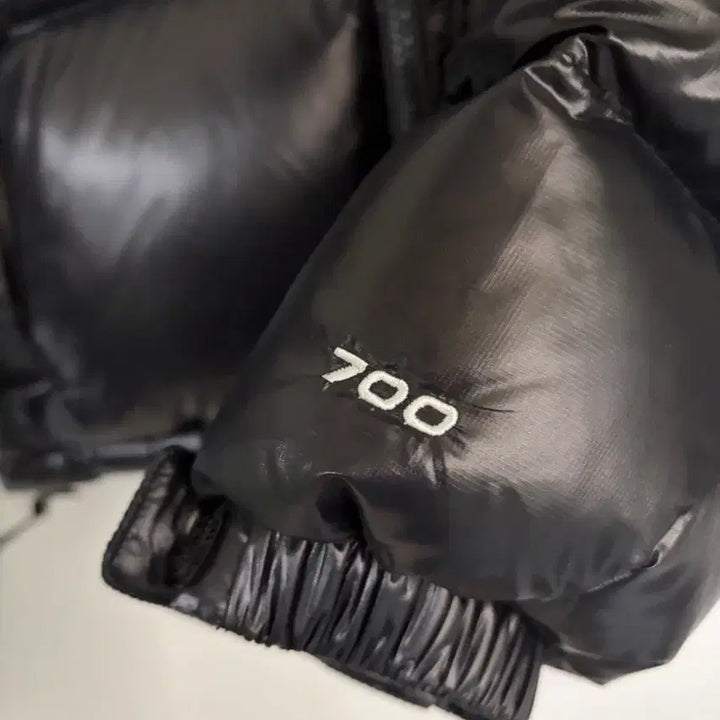 [BUNJANG] North Face 700 Black Short Padded Jacket (Size: L) / 노스페이스 700 블랙 숏패딩/가슴52/총장48/팔58/L