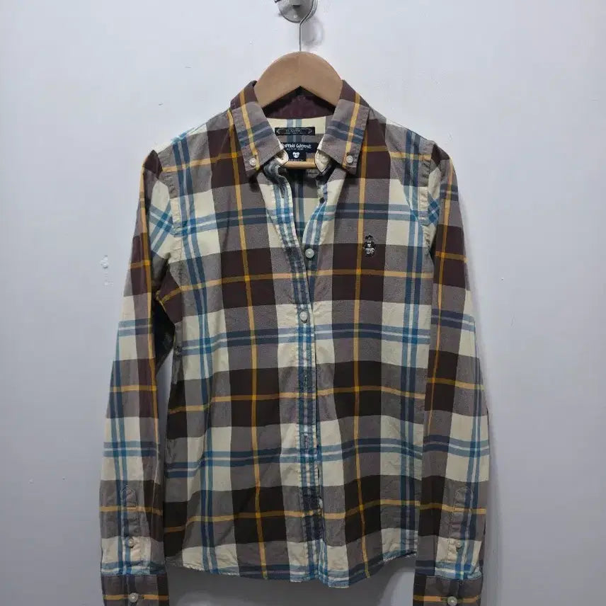 [BUNJANG] Tenny Winnie Checkered Long Sleeve Shirt (Size S) / 트니위니 셔츠 체크 긴팔 S