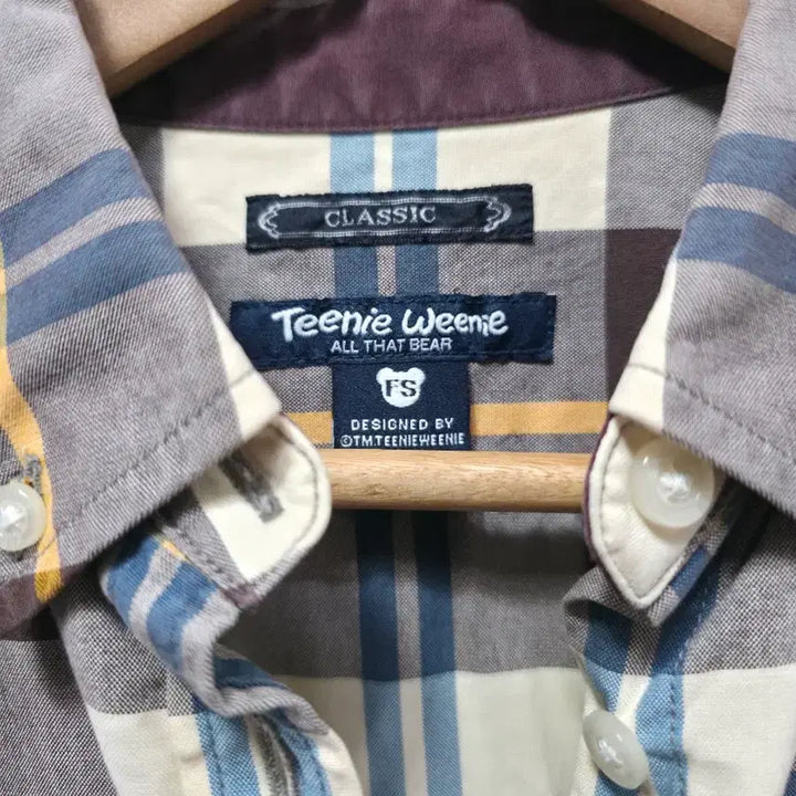 [BUNJANG] Tenny Winnie Checkered Long Sleeve Shirt (Size S) / 트니위니 셔츠 체크 긴팔 S