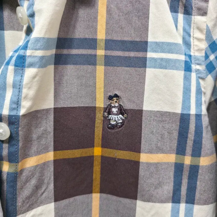 [BUNJANG] Tenny Winnie Checkered Long Sleeve Shirt (Size S) / 트니위니 셔츠 체크 긴팔 S