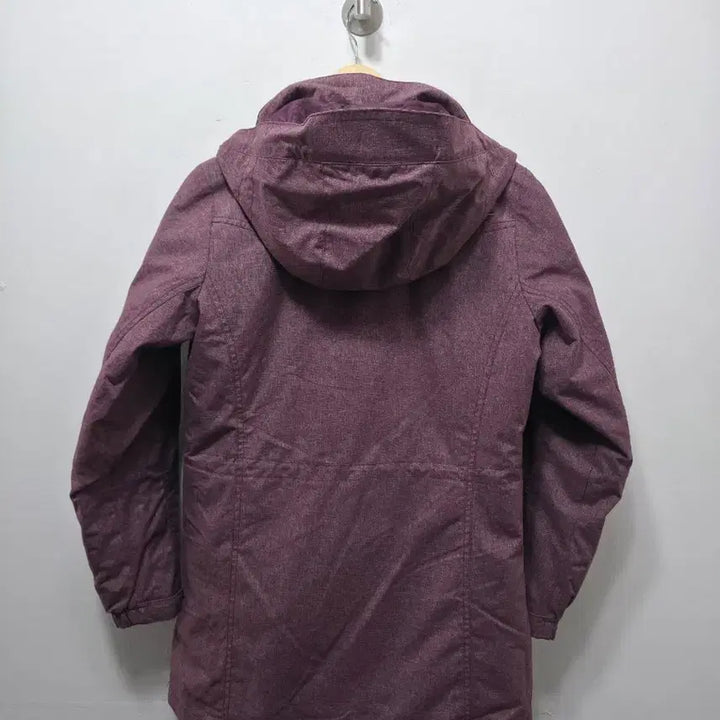 [BUNJANG] Purple Hooded Detachable Padded Jacket / 밀레 내피내장 S  퍼플 후드 탈부착 패딩 자켓