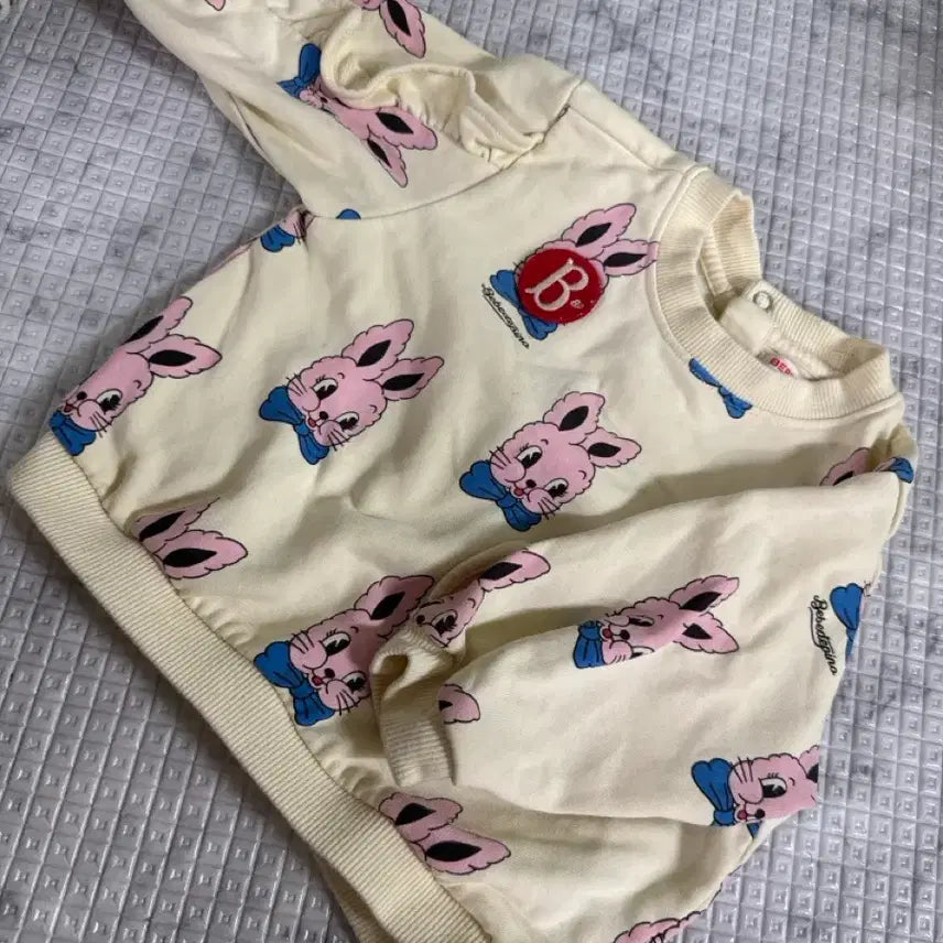 [BUNJANG] Bebe De Pino Rabbit Sweatshirt 85 / 아기옷 베베드피노 토끼맨투맨85