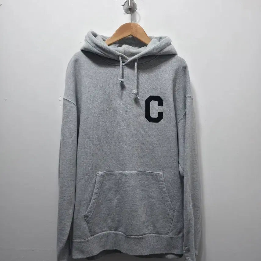 [BUNJANG] Covernat C Logo Hoodie Gray / 100 커버낫  C 로고 후드티 그레이