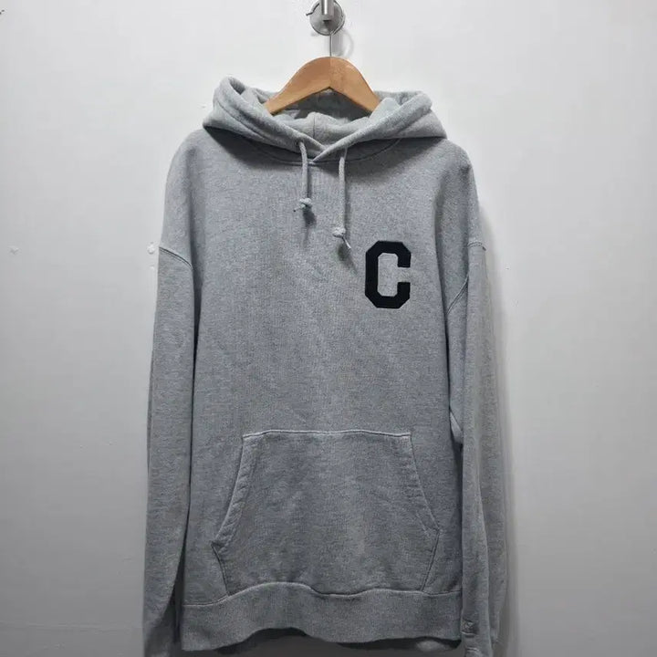 [BUNJANG] Covernat C Logo Hoodie Gray / 100 커버낫  C 로고 후드티 그레이