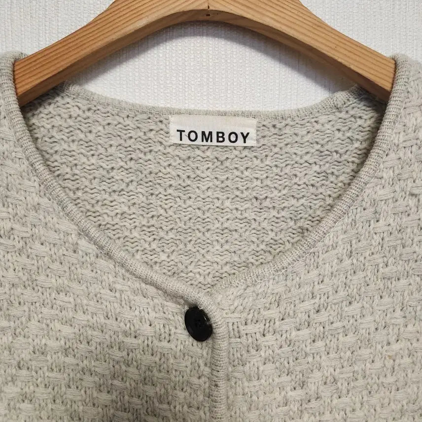 [BUNJANG] (G)I-DLE Tomboy Ivory Knit Cardigan / 상태A+)톰보이 아이보리 니트 가디건