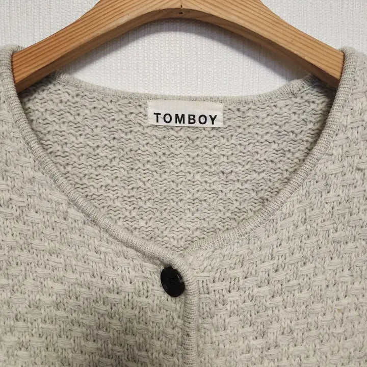 [BUNJANG] (G)I-DLE Tomboy Ivory Knit Cardigan / 상태A+)톰보이 아이보리 니트 가디건