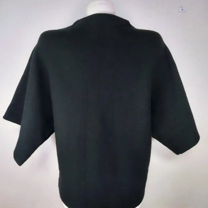 [BUNJANG] Winter Knit Top / 가오리핏 겨울반팔니트 55 66 블랙레드 배색