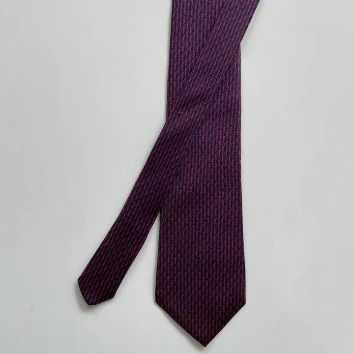 [BUNJANG] YSL Monogram Tie 8.6cm / 입생로랑(YSL) 모노그램 명품 정품 넥타이 8.6cm