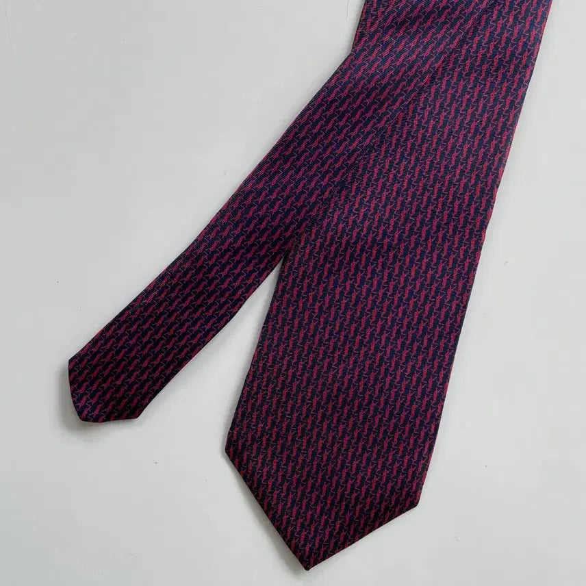 [BUNJANG] YSL Monogram Tie 8.6cm / 입생로랑(YSL) 모노그램 명품 정품 넥타이 8.6cm