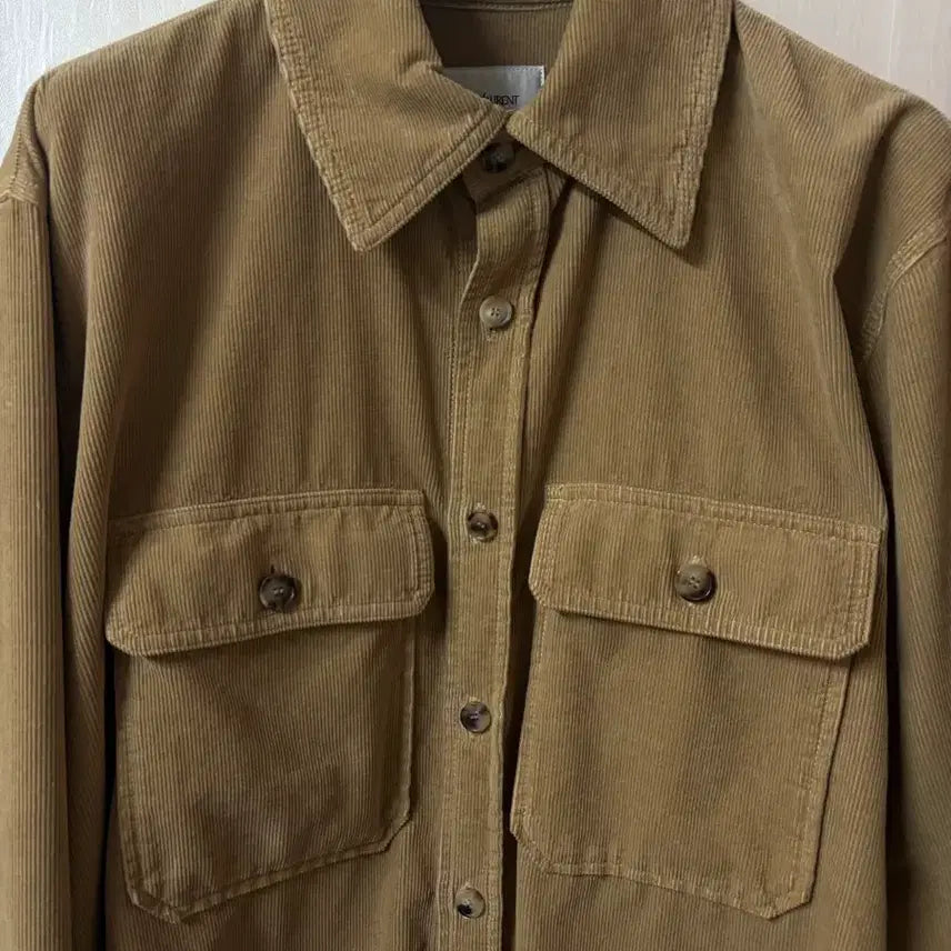 [BUNJANG] Saint Laurent Corduroy Shirt L / 생로랑 / 코듀로이 셔츠 / L