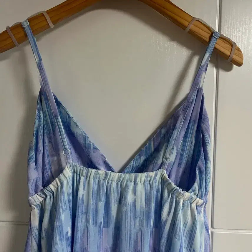 [BUNJANG] Vintage Cami Dress Blue M / (일본 수입 빈티지)나시 원피스 끈나시 뷔스티에 블루 M