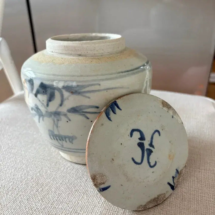 [BUNJANG] Haeju Celadon Porcelain Jar with Lid / 뚜껑있는 해주도자기