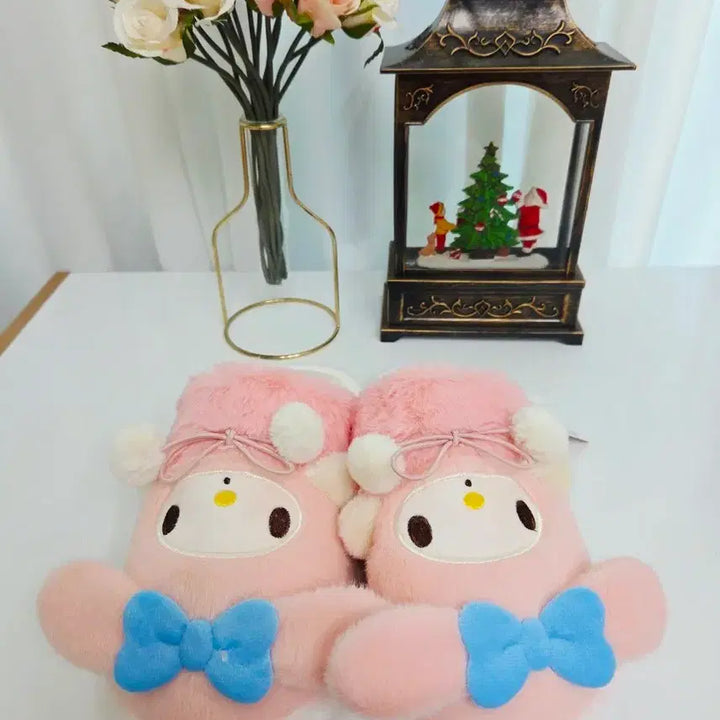 [BUNJANG] Sanrio My Melody Slippers / 산리오 마이멜로디 털 슬리퍼 새상품
