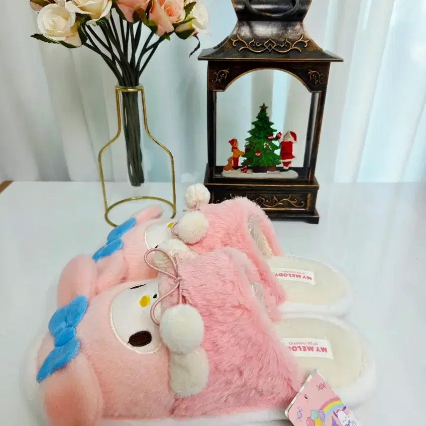 [BUNJANG] Sanrio My Melody Slippers / 산리오 마이멜로디 털 슬리퍼 새상품