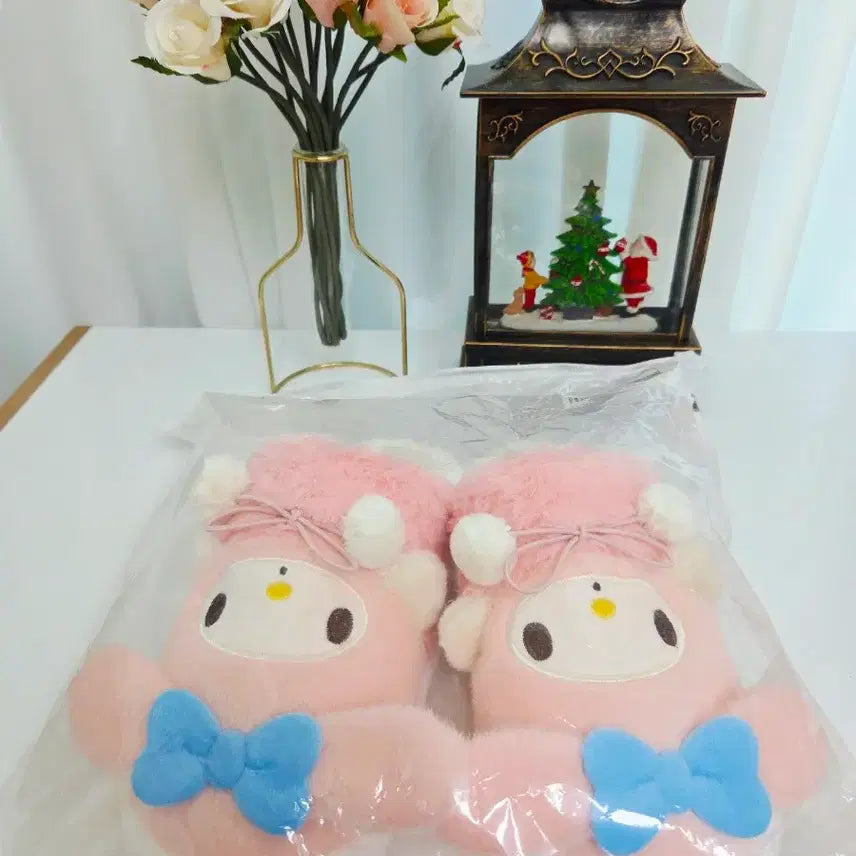 [BUNJANG] Sanrio My Melody Slippers / 산리오 마이멜로디 털 슬리퍼 새상품