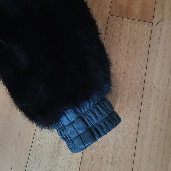 [BUNJANG] Fur Leather Jacket 95 / 모피 가죽 자켓 95