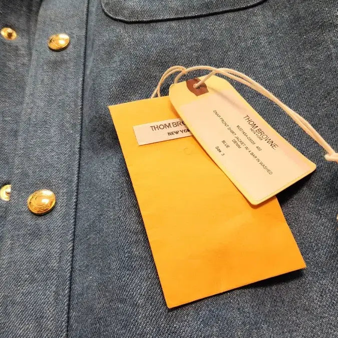 [BUNJANG] Thom Browne Washed Denim Shirt Jacket / 톰브라운 워시드 데님 셔츠 자켓