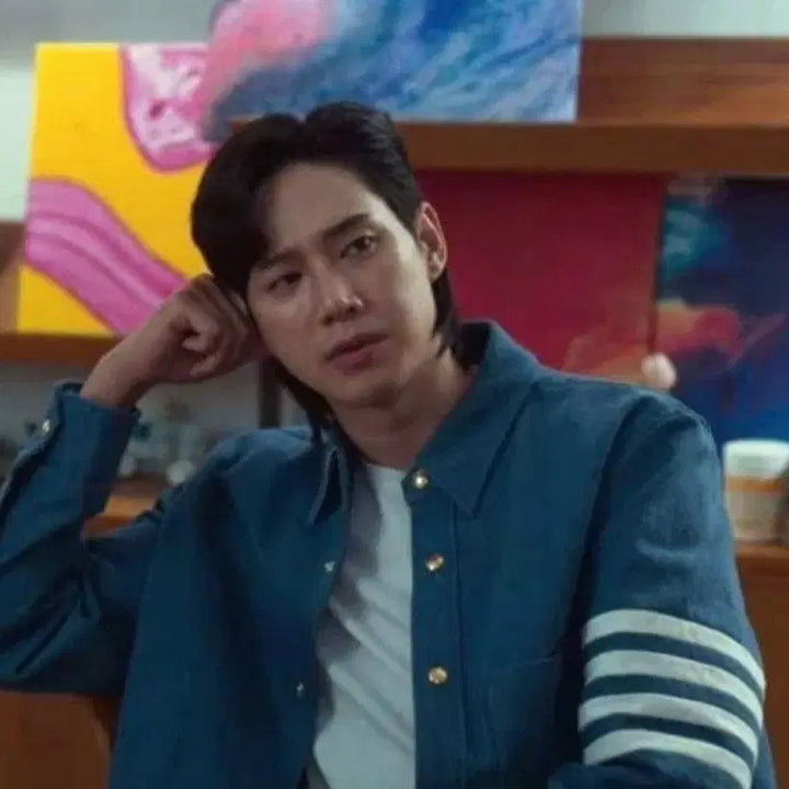 [BUNJANG] Thom Browne Washed Denim Shirt Jacket / 톰브라운 워시드 데님 셔츠 자켓