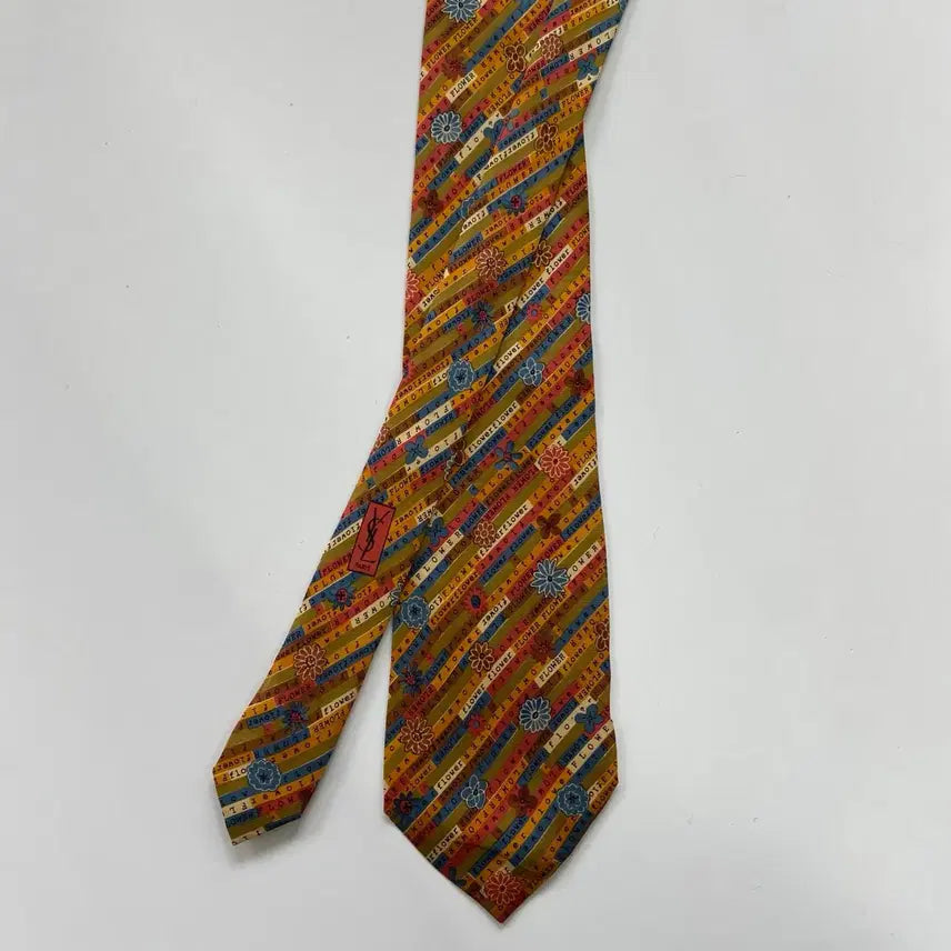 [BUNJANG] YSL Flower Tie / 입생로랑(YSL) 플라워 명품 정품 넥타이