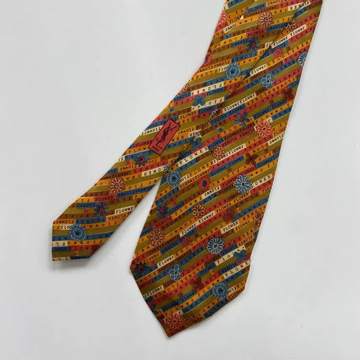 [BUNJANG] YSL Flower Tie / 입생로랑(YSL) 플라워 명품 정품 넥타이