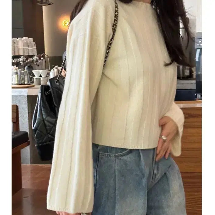 [BUNJANG] OAH Fox Wool Flare Knit 38 / OAAH 폭스 울 플레어 니트 38사이즈