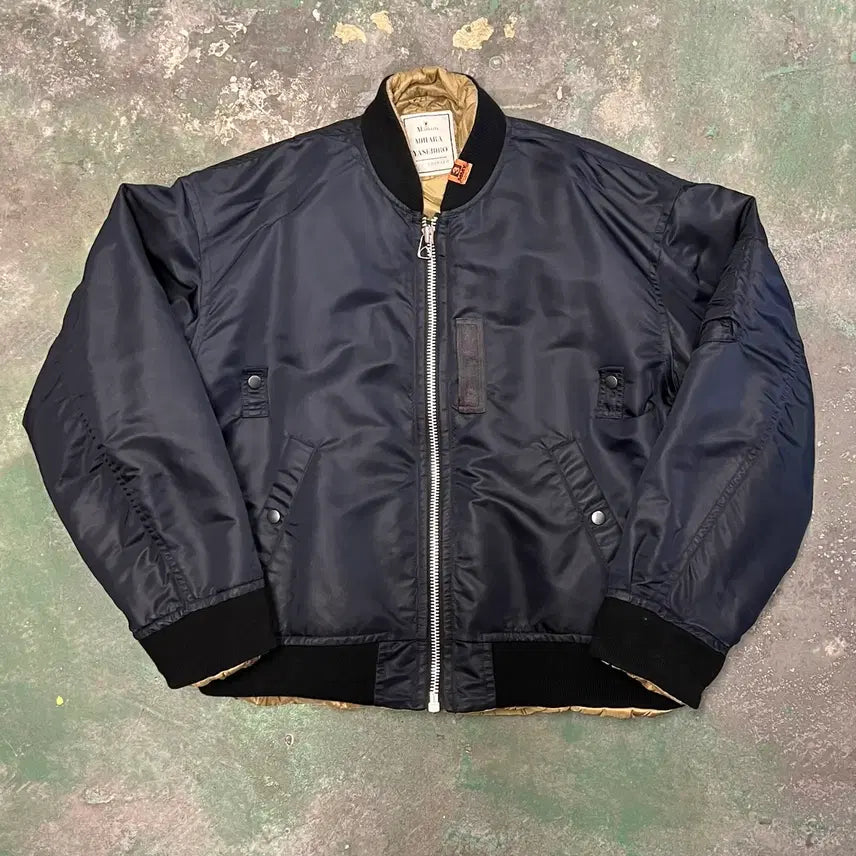 [BUNJANG] Mihara Yasuhiro Reversible MA1 Quilted Jacket / [48] 미하라야스히로 리버서블 MA1 퀼팅 자켓 A07BL052