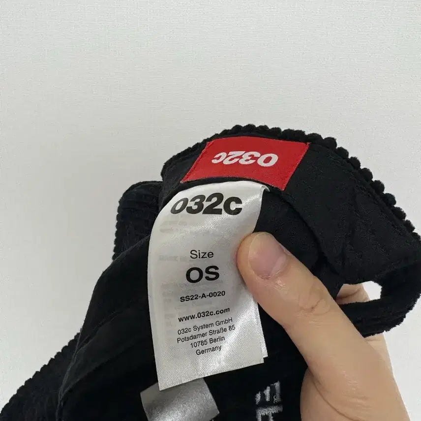 [BUNJANG] 032c Glitch Logo Cap Black / 032c Glitch Logo Cap Black