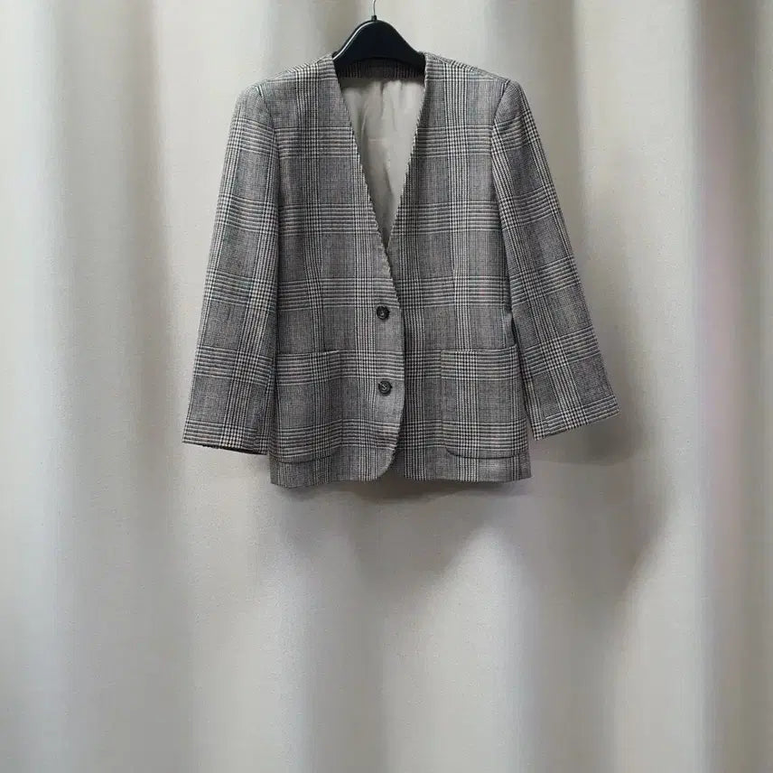 [BUNJANG] Burberry Wool Cropped Jacket / 버버리 울100 간절기 크롭 자켓