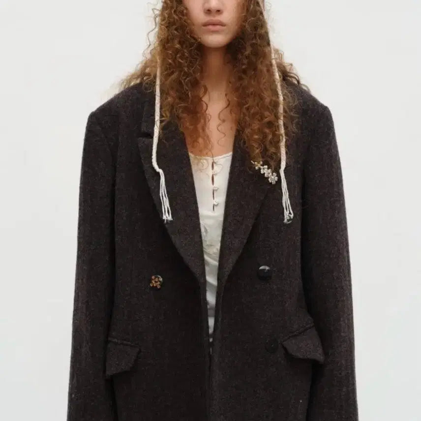 [BUNJANG] Square Circle Wool Coat (S Size) / 스퀘어서클 울코트 s사이즈